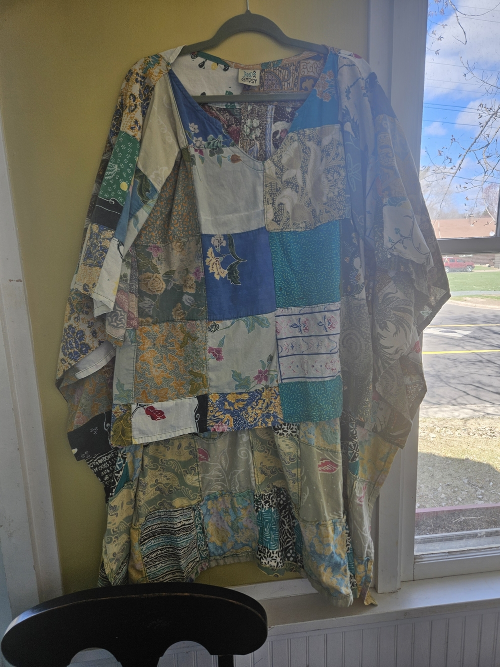 Patchwork Bohemian Tunic Top Jaded Gypsy Hi Low OSFM